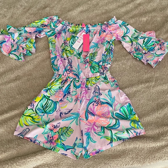 NWT Lilly Pulitzer Calla Romper XS - Picture 2 of 5